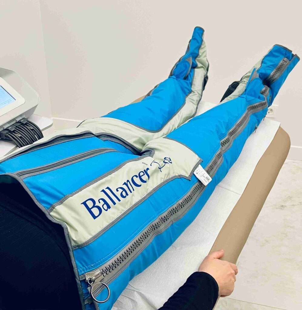 Traje de presoterapia Ballancer Platinum para drenaje linfático y tratamiento de piernas cansadas